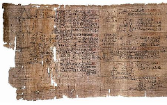 Portion of the Rhind Mathematical Papyrus